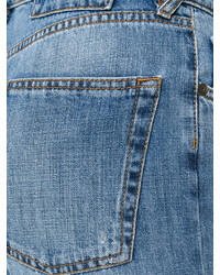 Женские голубые брюки-галифе от Maison Margiela