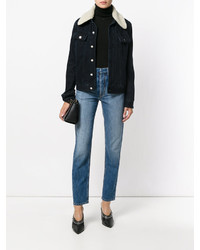 Женские голубые брюки-галифе от Maison Margiela