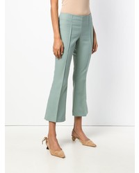 Голубые брюки-клеш от Erika Cavallini