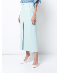 Голубые брюки-кюлоты от Chloé
