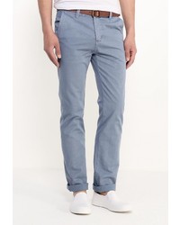 Голубые брюки чинос от Bruebeck