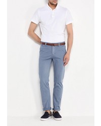 Голубые брюки чинос от Kruebeck