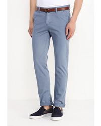 Голубые брюки чинос от Kruebeck