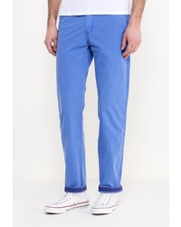 Голубые брюки чинос от Kruebeck