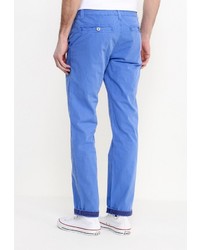 Голубые брюки чинос от Kruebeck