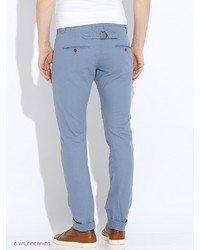 Голубые брюки чинос от Oodji