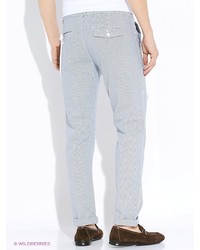 Голубые брюки чинос от Oodji