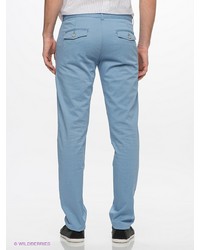 Голубые брюки чинос от Oodji