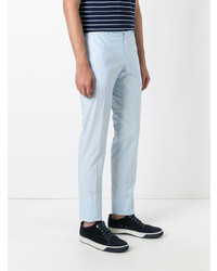 Голубые брюки чинос от Pt01