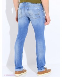 Голубые брюки чинос от Sisley