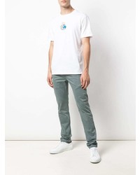 Голубые брюки чинос от Julien David