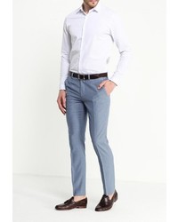 Голубые брюки чинос от Topman