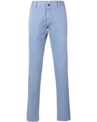 Мужские голубые брюки от Incotex
