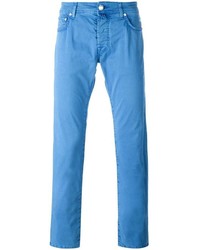Мужские голубые брюки от Jacob Cohen