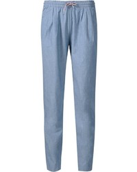 Женские голубые брюки от MAISON KITSUNE