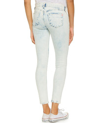 Голубые вареные джинсы скинни от Siwy