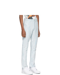 Мужские голубые вареные джинсы от Who Decides War by MRDR BRVDO