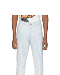 Мужские голубые вареные джинсы от Who Decides War by MRDR BRVDO