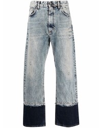 Мужские голубые вареные джинсы от Just Cavalli