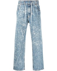 Мужские голубые вареные джинсы от MSGM