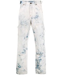 Мужские голубые вареные джинсы от Off-White