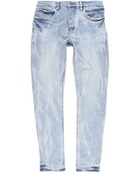 Мужские голубые вареные джинсы от purple brand