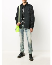 Мужские голубые вареные джинсы от Diesel