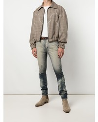 Мужские голубые вареные зауженные джинсы от Ksubi