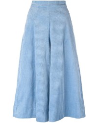 Женские голубые вельветовые брюки от Manoush