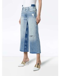 Голубые джинсовые брюки-кюлоты от Frame Denim