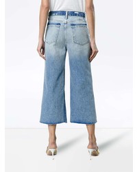 Голубые джинсовые брюки-кюлоты от Frame Denim