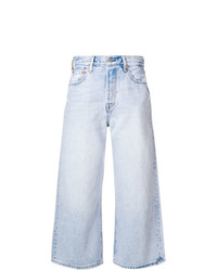 Голубые джинсовые брюки-кюлоты от Levi's