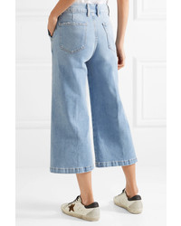 Голубые джинсовые брюки-кюлоты от Frame