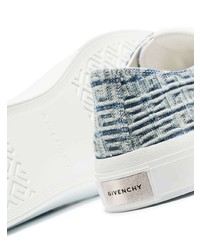 Мужские голубые джинсовые низкие кеды от Givenchy