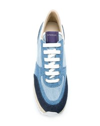 Женские голубые джинсовые низкие кеды от Le Silla