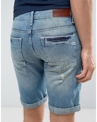 Мужские голубые джинсовые рваные шорты от Blend of America