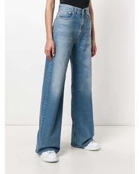 Голубые джинсовые широкие брюки от Fiorucci