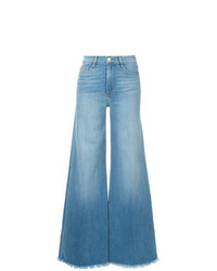 Голубые джинсовые широкие брюки от Frame Denim