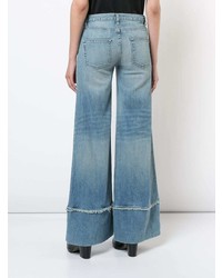 Голубые джинсовые широкие брюки от Nili Lotan