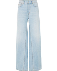 Голубые джинсовые широкие брюки от Ganni