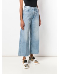 Голубые джинсовые широкие брюки от Rag & Bone