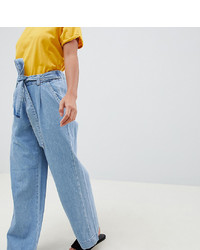 Голубые джинсовые широкие брюки от New Look Petite