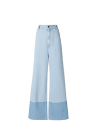 Голубые джинсовые широкие брюки от Ports 1961