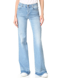 Голубые джинсовые широкие брюки от Stella McCartney