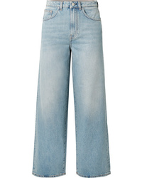 Голубые джинсовые широкие брюки от Totême