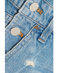 Голубые джинсовые шорты-комбинезон от Madewell