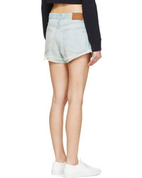 Женские голубые джинсовые шорты с вышивкой от Rag and Bone