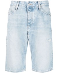 Мужские голубые джинсовые шорты с принтом от Tommy Jeans
