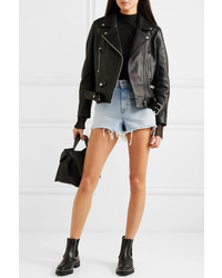 Женские голубые джинсовые шорты от Alexander Wang