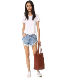 Женские голубые джинсовые шорты от One Teaspoon